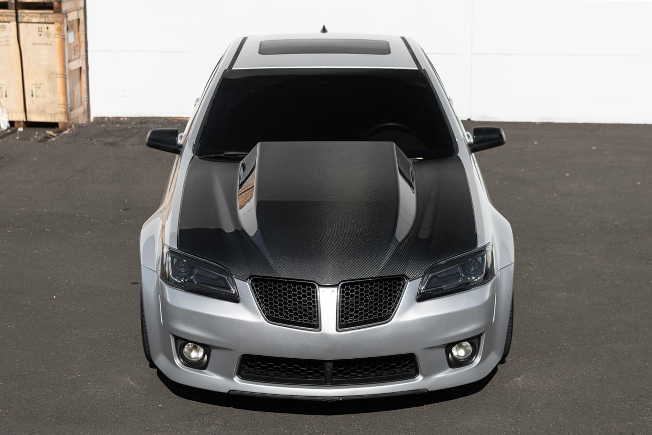 2008-2009 PONTIAC G8 CARBON FIBER FRONT COWL HOOD